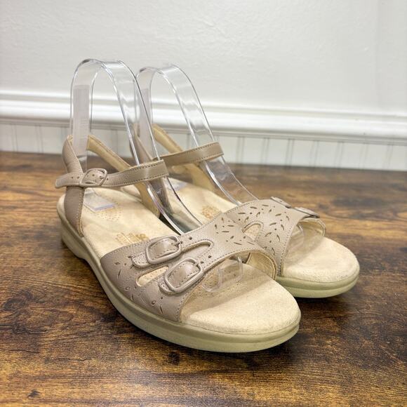 SAS Size 8 Sandals Duo Quarter Strap Narrow Width Tripad Comfort Warm Stone Tan - Picture 14 of 14